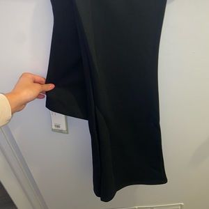 Flare bottom black pants